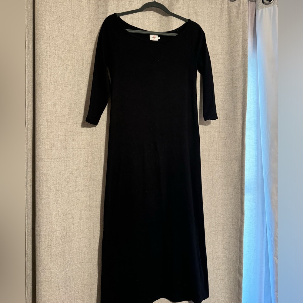 The Nines by HATCH 3/4 sleeve ribbed maternity dress